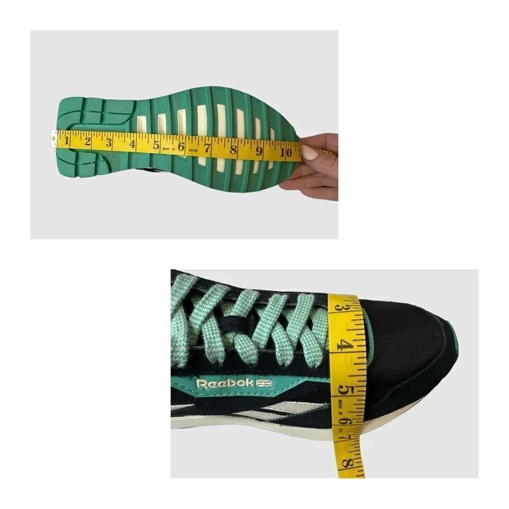 REEBOK Wmns Classic Leather Legacy AZ 'Black Future Teal' Size 8.5